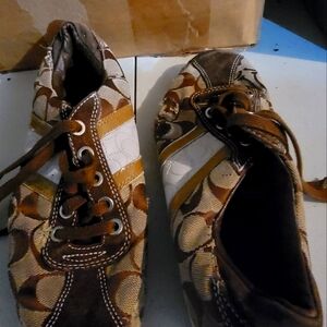 Coach brown tennis shoes....cheap